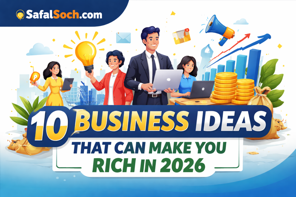 10 Business Ideas That Can Make You Rich in 2026 – SafalSoch.com Business Guide