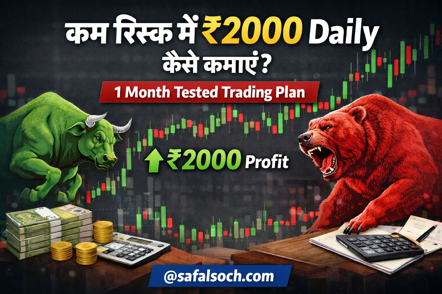 कम रिस्क में ₹2000 Daily कैसे कमाएं? 1 Month Tested Trading Plan