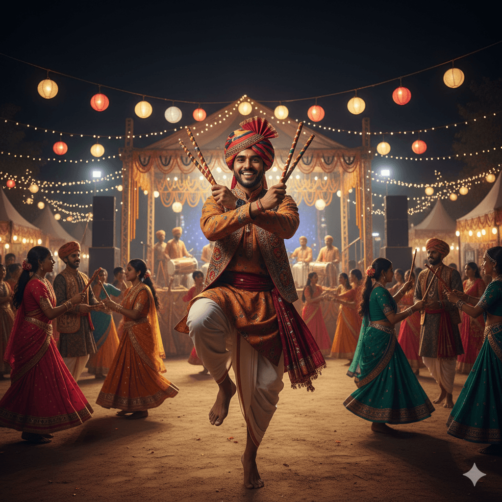 Gemini AI से Navratri 2025 में Stunning Garba और Dandiya Photos कैसे बनाएं