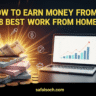 How to Earn Money From Home: 8 Best Work From Home Ideas -2025