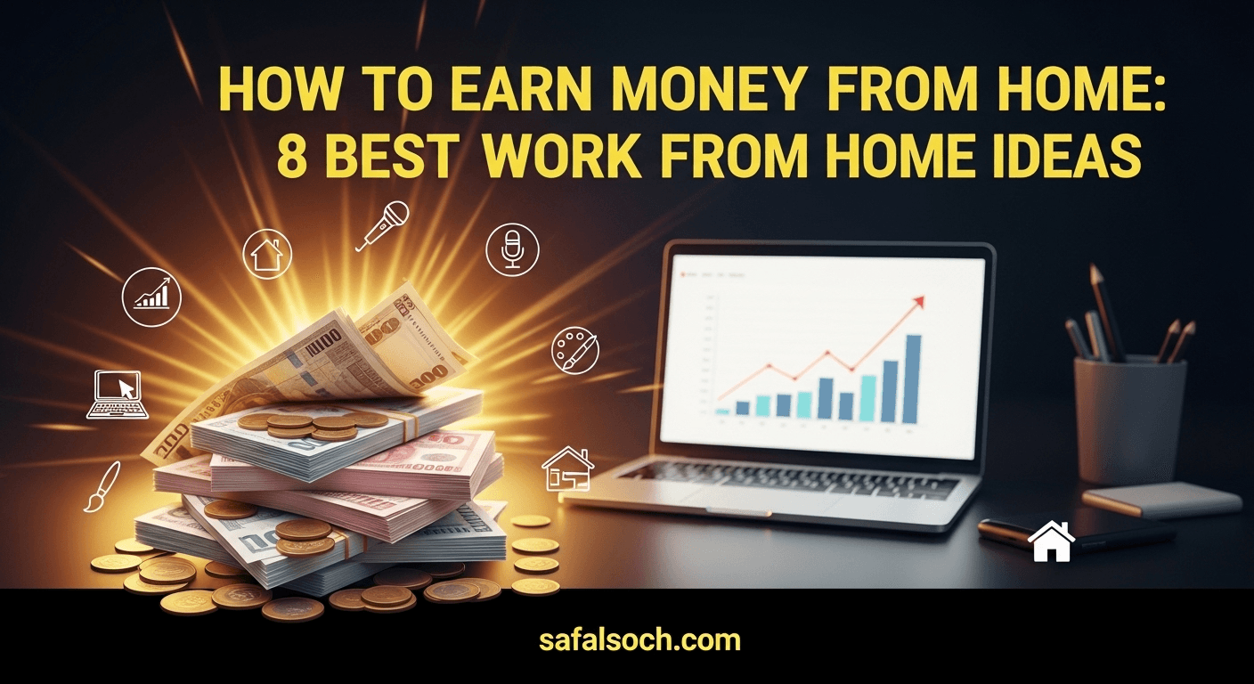 How to Earn Money From Home: 8 Best Work From Home Ideas -2025