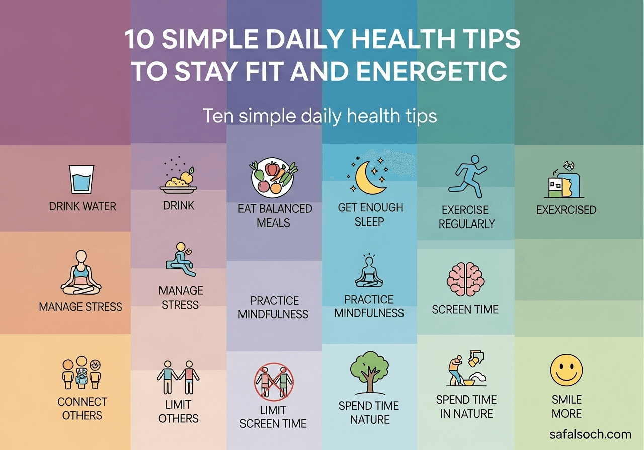 10 Simple Daily Health Tips to Stay Fit and Energetic
