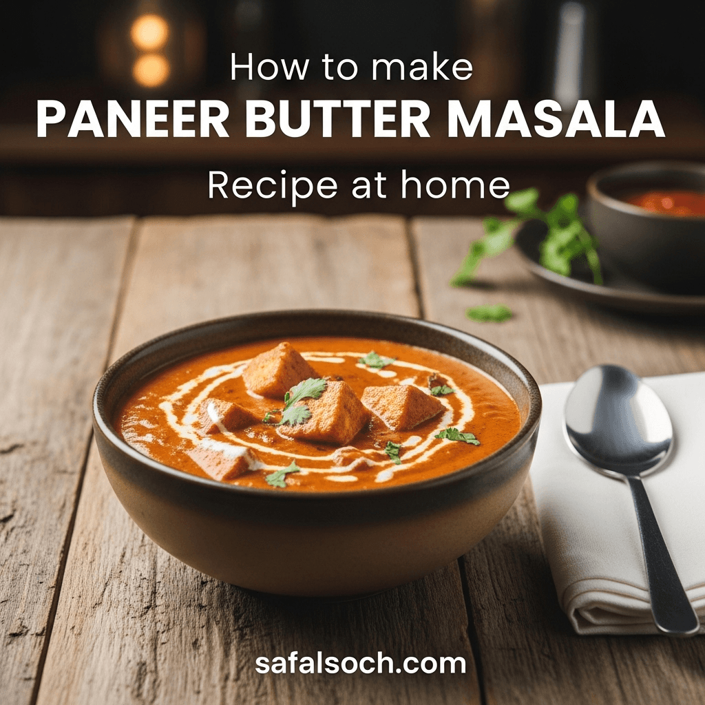 Paneer Butter Masala Recipe – घर पर बनाएं रेस्टोरेंट जैसा स्वादिष्ट पनीर!