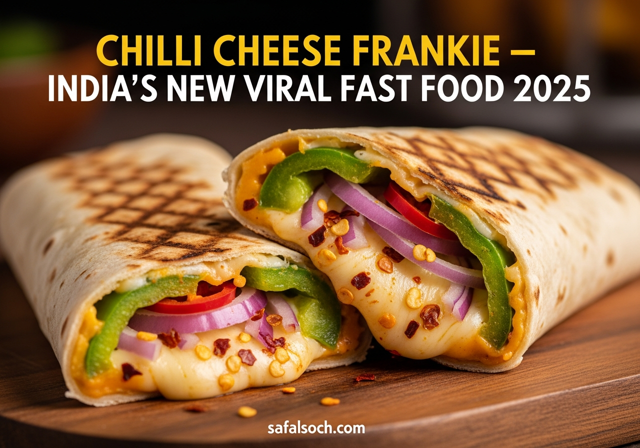 Chilli Cheese Frankie Recipe – India’s New Viral Street-Style Fast Food 2025
