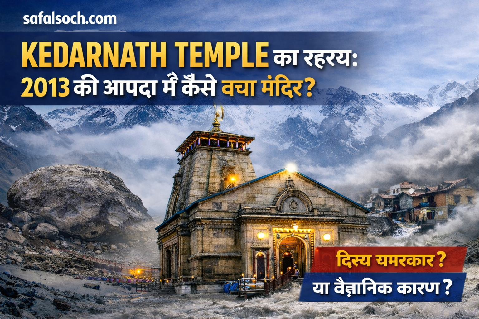 KEDARNATH TEMPLE 2013 flood mystery image
