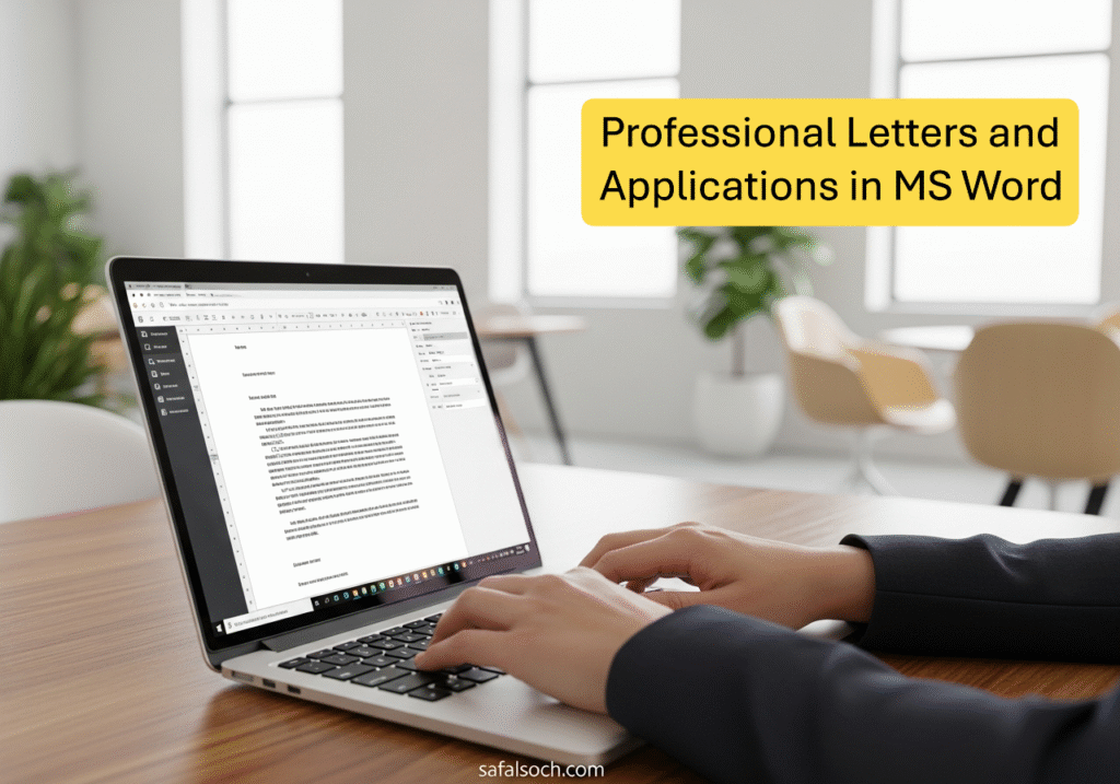 Professional Letters and Applications in MS Word