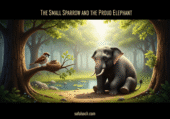 Sparrow and the Proud Elephant Moral story