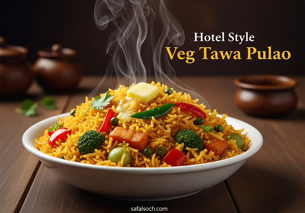 veg tawa pulao recipe in hindi