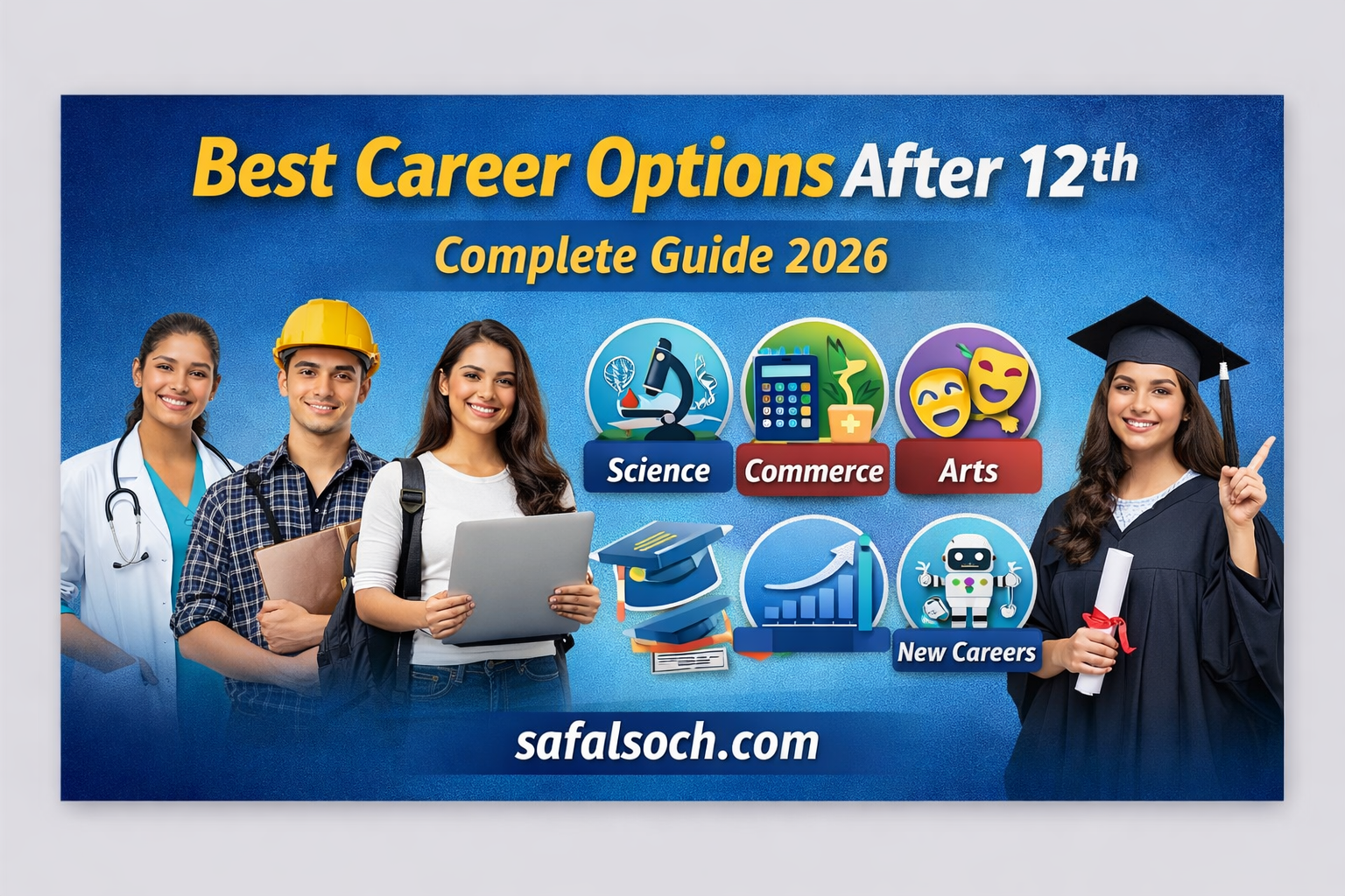 Best Career Options After 12th Complete Career Guide 2026 for students – safalsoch.com