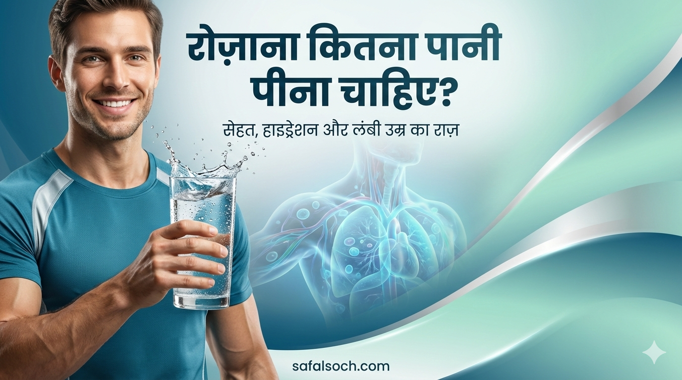 “रोज़ाना कितना पानी पीना चाहिए? सही मात्रा, सेहत के चमत्कारी फायदे, हाइड्रेशन टिप्स और लंबी उम्र का असली राज़”
