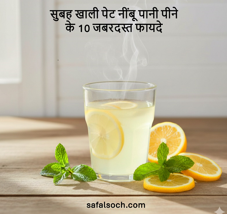 सुबह खाली पेट नींबू पानी पीने के 10 जबरदस्त फायदे | Lemon Water Benefits in Hindi