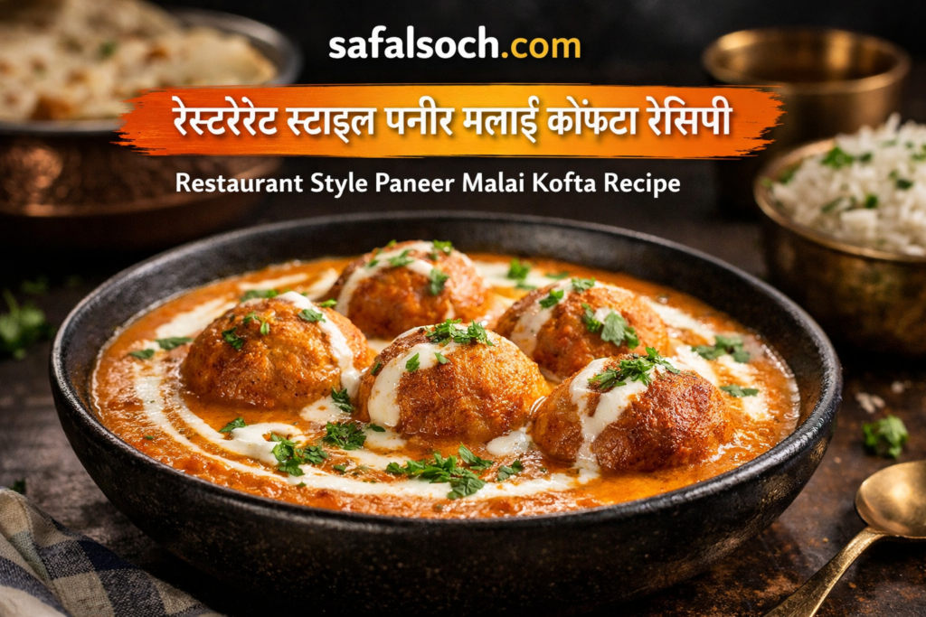 Restaurant style paneer malai kofta recipe in Hindi – SafalSoch